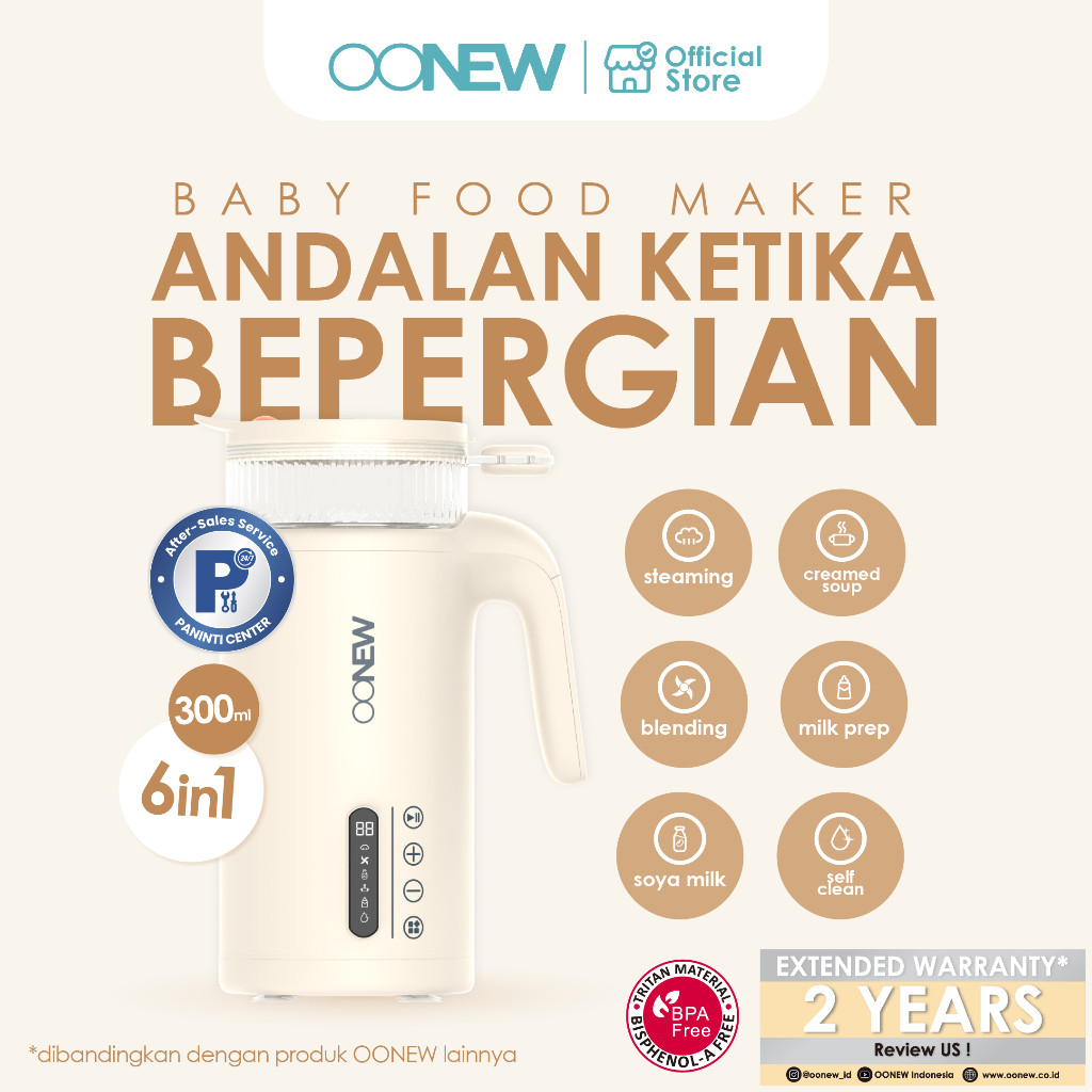 TINYHUGS OONEW Baby Food Maker Soya Series - Soya Cream - Soy Milk Maker Mesin Susu Kedelai