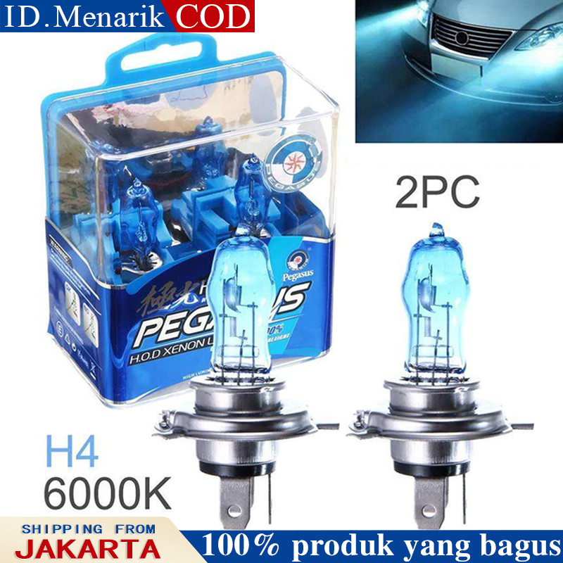 Lampu Depan Mobil LED Super Terang 2PCS Lampu Halogen H4 100w 12v 6000k Warna Putih Untuk Fog Lamp /