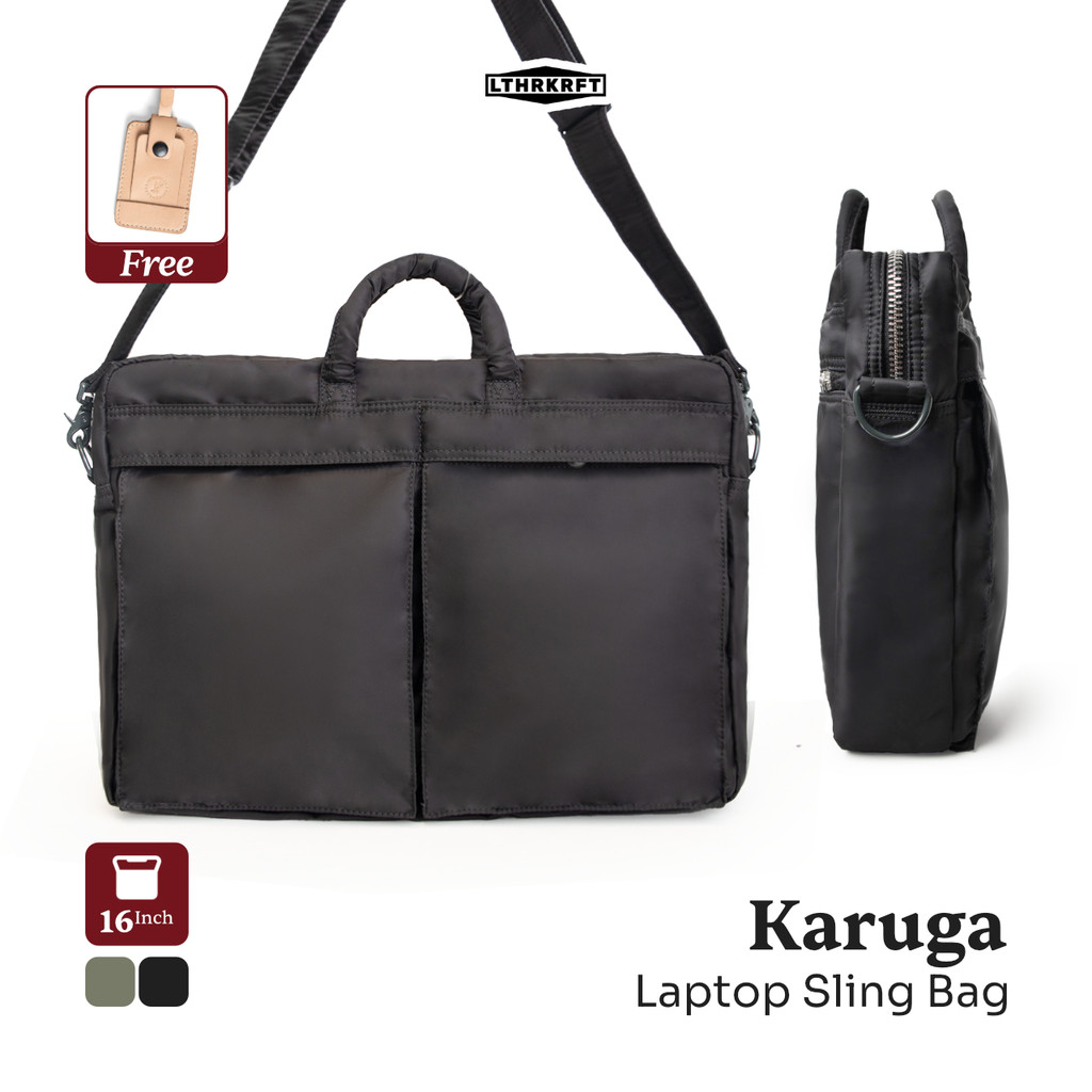 Tas Laptop Karuga LTHRKRFT - Tas Nylon Premium Pria Wanita | Tas Kerja, Kuliah, Jinjing, Laptop 16"