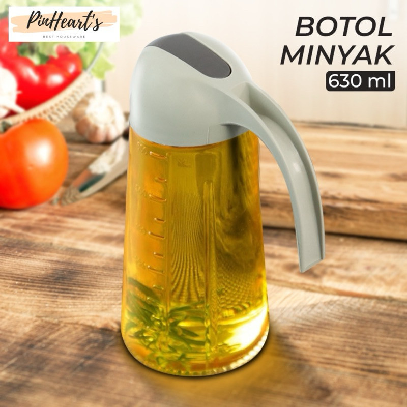 HSO - OILPOT BOTOL MINYAK KACA SERBAGUNA SEASONING GLASS JAR 630ML - CY180 | TEMPAT MINYAK KACA GLAS
