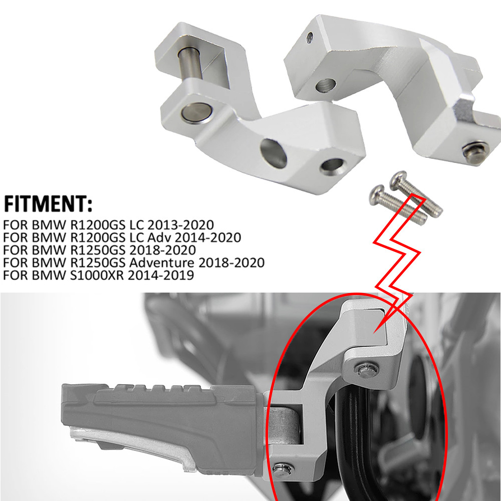 For BMW R1200GS R1250GS/ADV LC R1250 R1200 GS Adventure 2013-2021 Foot peg Motorcycle Passenger Foot