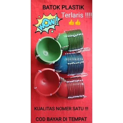 Wadah pakan ayam / tempat makan ayam jago bangkok aduan batok plastik / mangkok plastik tempat minum