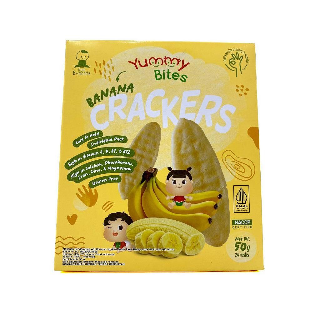 YUMMY BITES-YUMMY BITES FLAVOUR BANANA 50GR