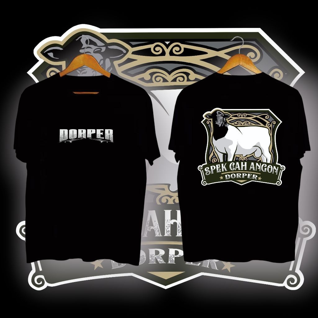 Kaos Peternak Kambing Desain Domba Dorper Spek Cah Angon