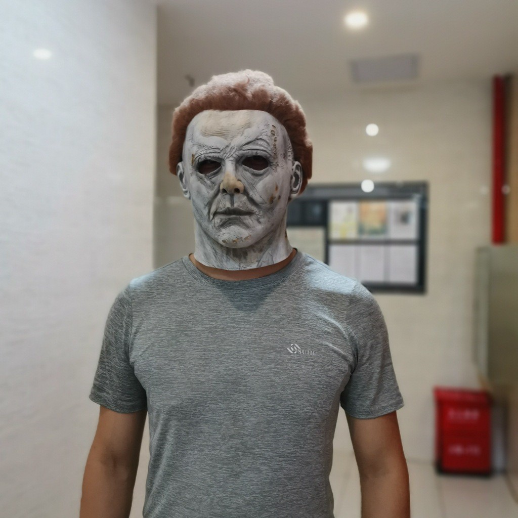 MEMELASHOP Topeng Halloween Cosplay Michael Myers