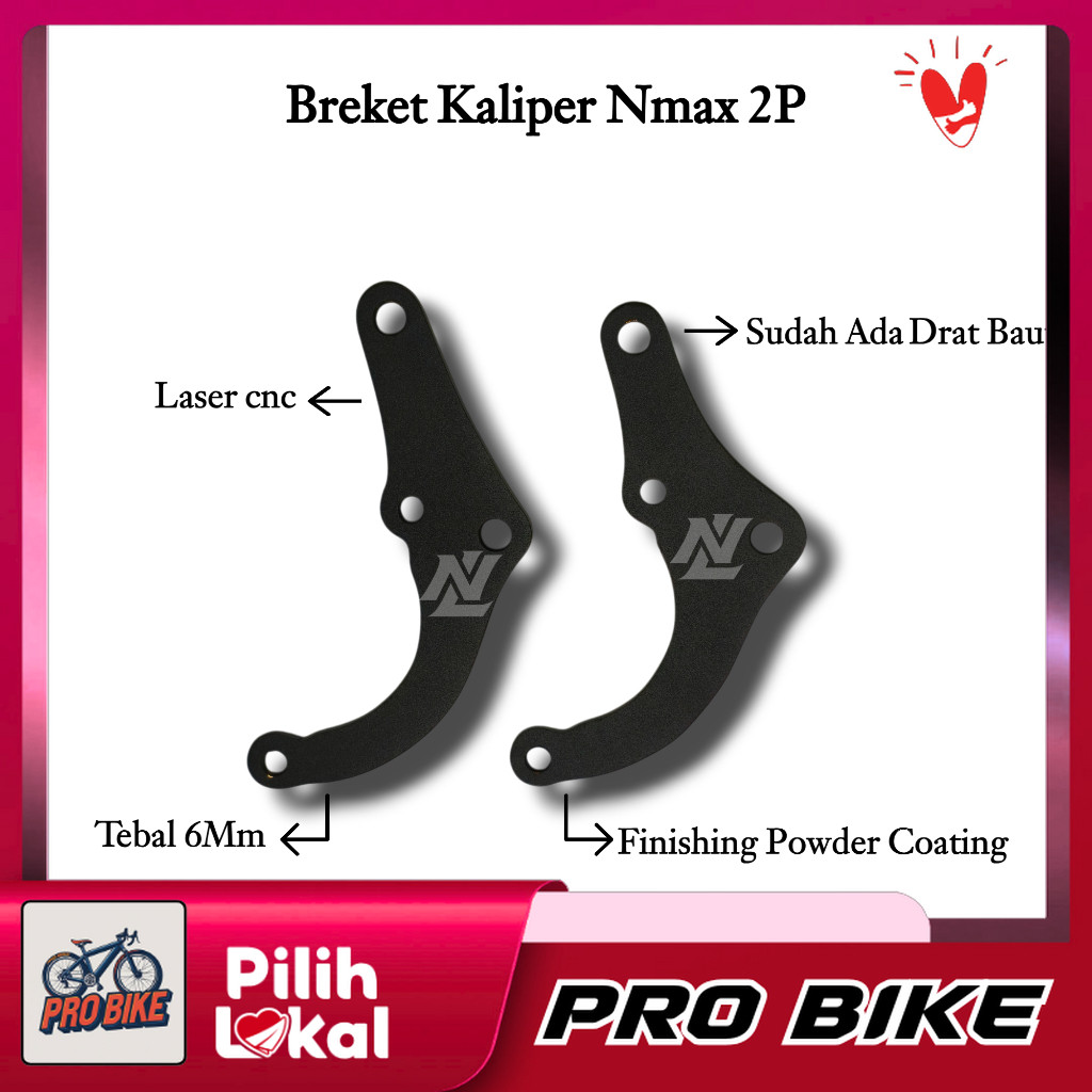Braket Kaliper Brembo Ktc 2P Nmax Aerox 230 260 MM