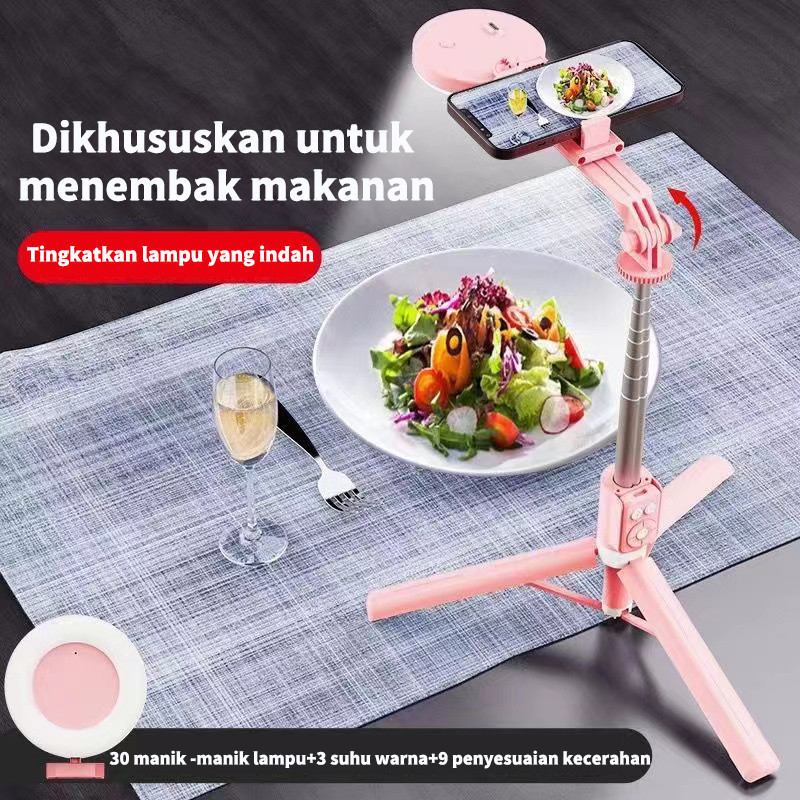 BYN - Selfie Stick Tongsis Tripod 7 Tombol Bluetooth Remote Control Tongkat Selfie Bluetooth Tongsis