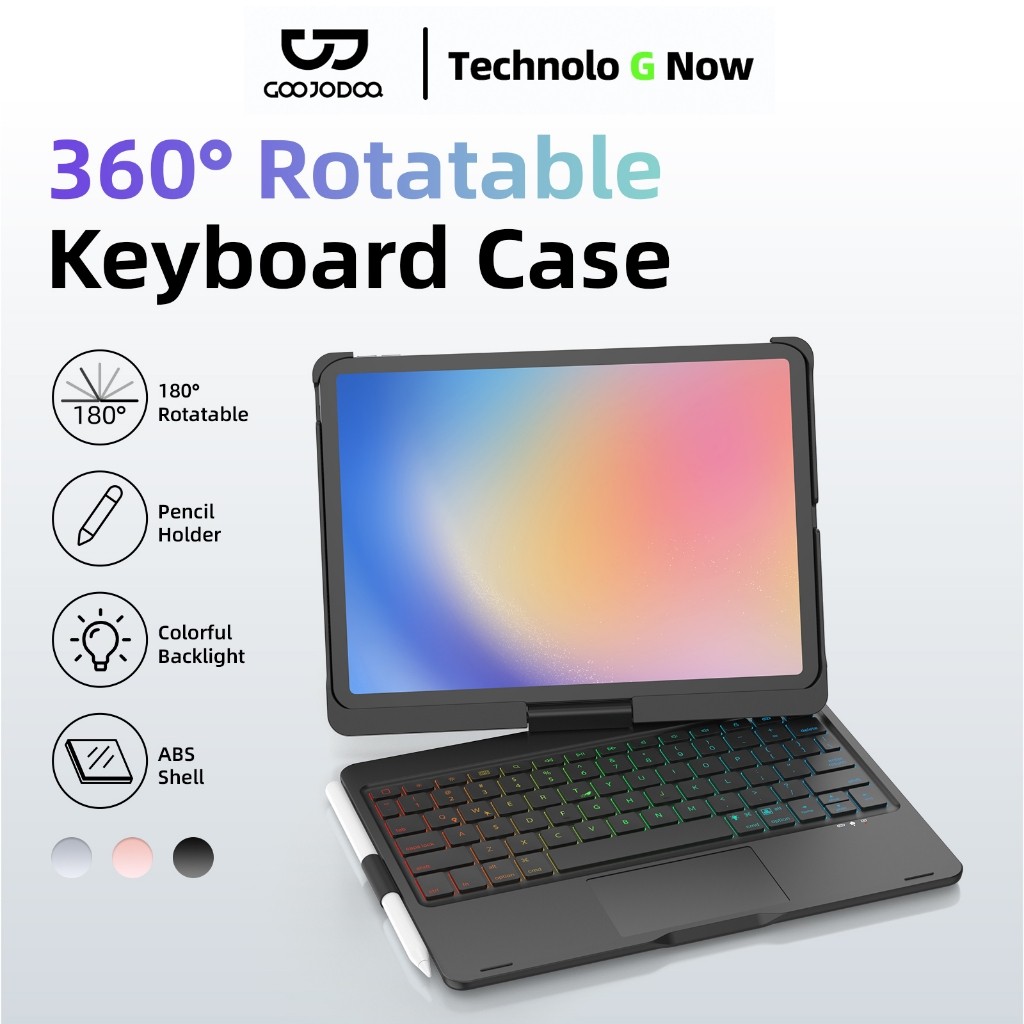 GOOJODOQ for iPad Case with Keyboard Bluetooth Mini 6 8.3 Air 6 4 5 Pro 11 12.9 13 Wireless Magnetic
