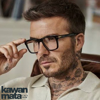 TERMURAH DI SHOPEE Frame Kacamata Minus Pria Sporty David Beckham 7000 Square Photocromic, Anti Radi