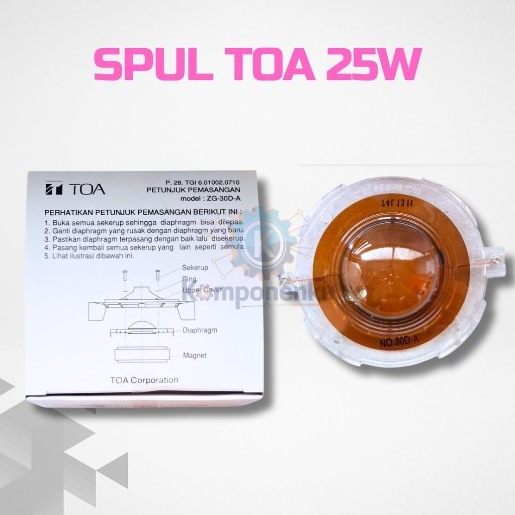 Spul TOA 25W – Original Kompatibel ZH 5025B / ZH 5025BM / ZH 5025BB