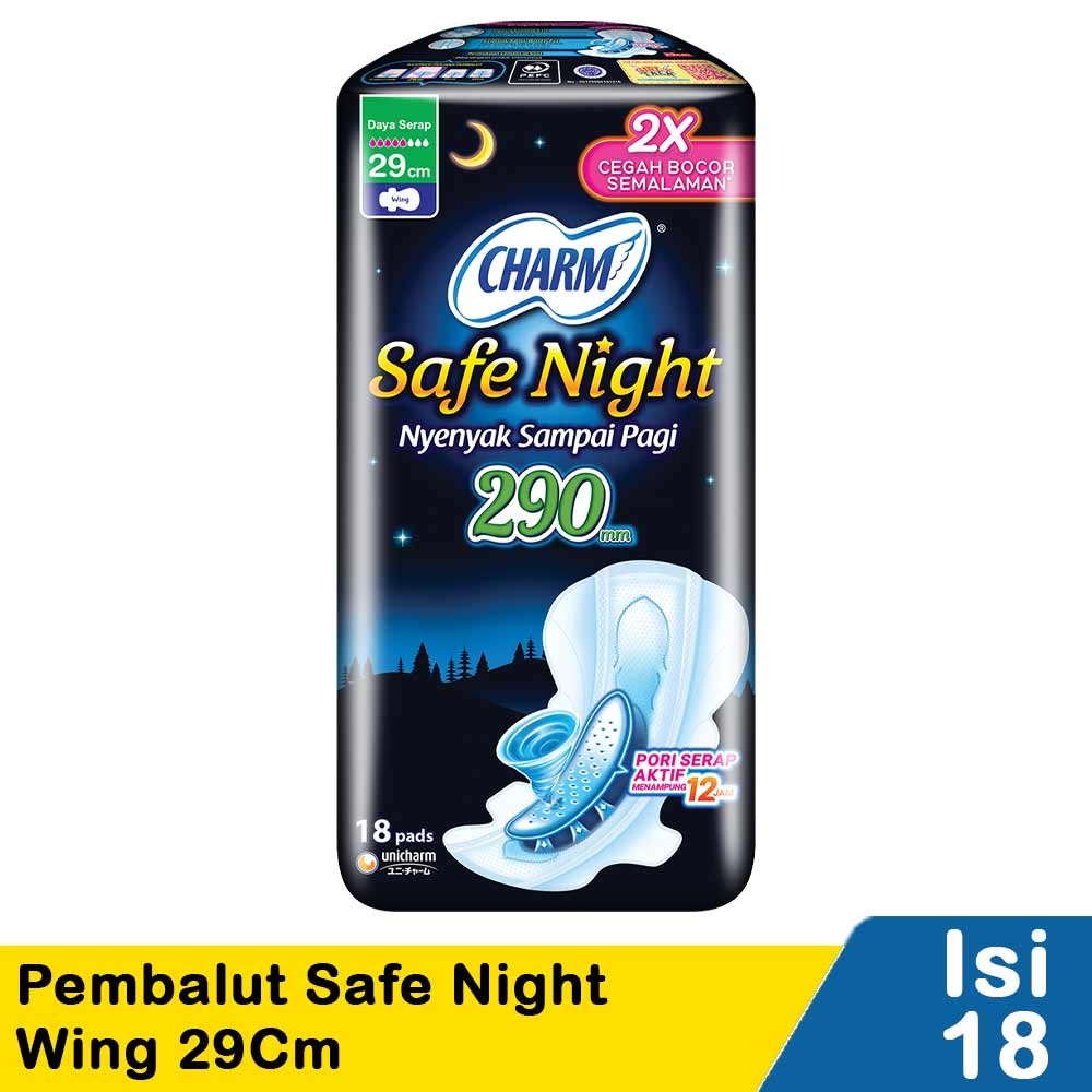 CHARM PEMBALUT SAFE NIGHT 18'S WING 29cm