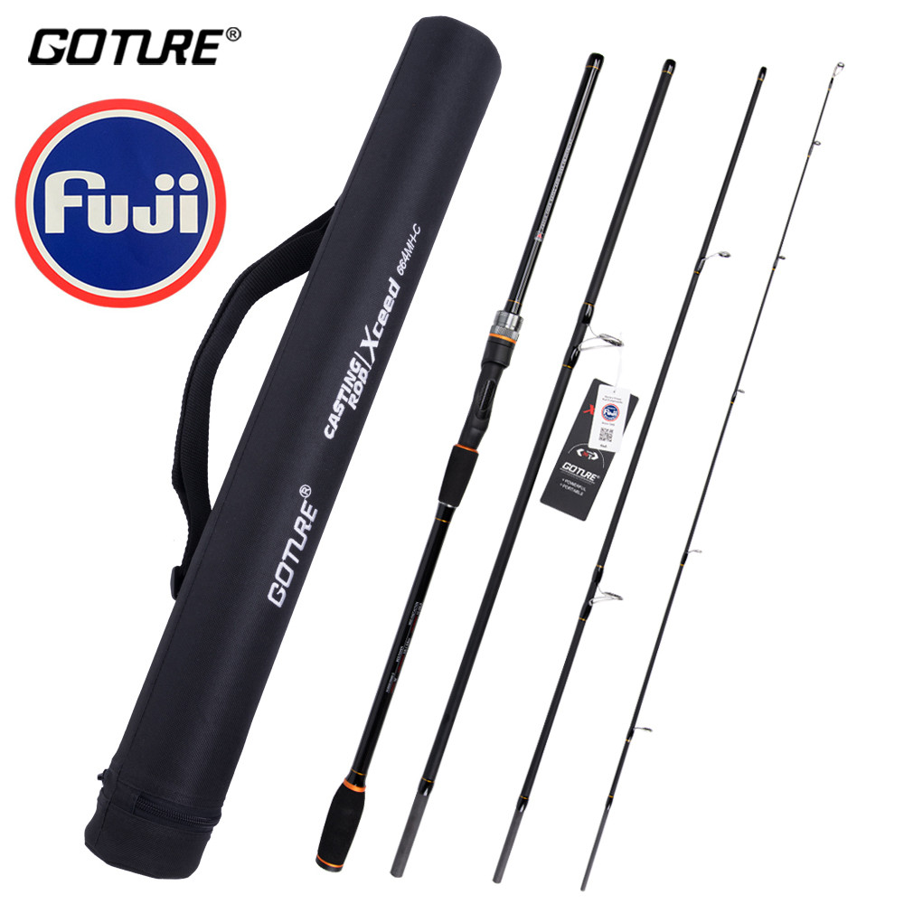 Goture Xceed II Fuji Guide Ring Portable Lure Fishing Rod Spinning Casting Rod Ultra Light High Carb