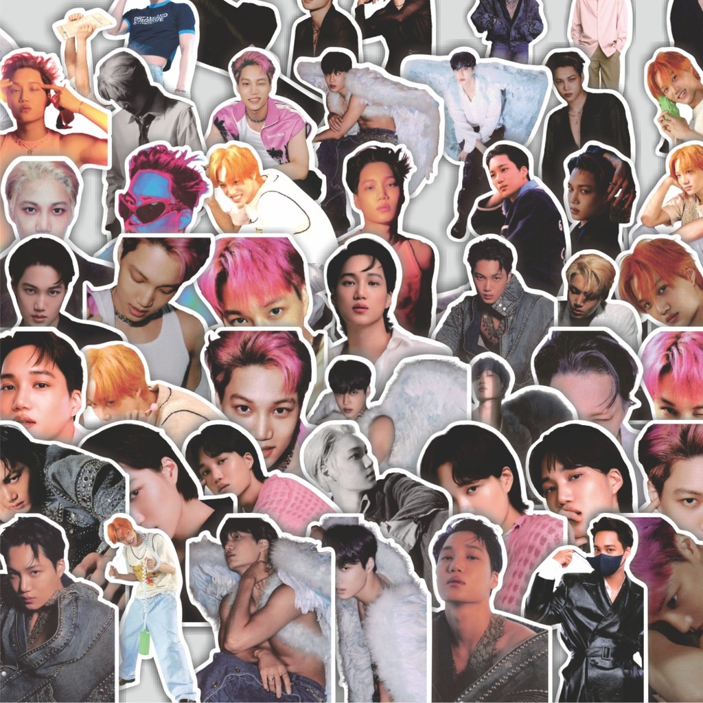 Stiker Cutting Pack Stiker EXO22 - Kai 01 Isi 100Pcs Series Aesthetic Lucu Keren Untuk Koper Bahan V