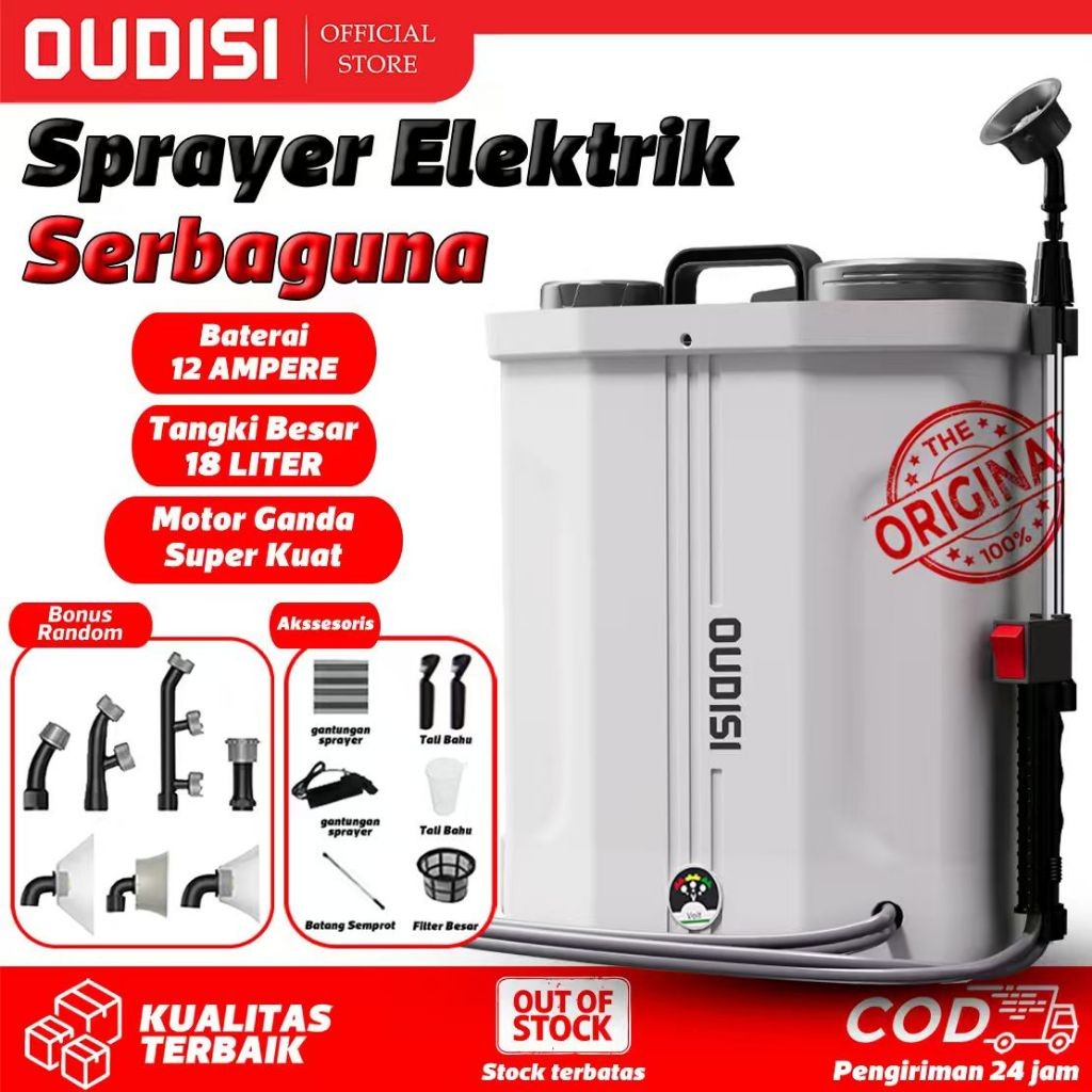 BAR - Sprayer Elektrik 20Liter Alat Semprot Pertanian Tanaman Sprayer Semprotan Hama