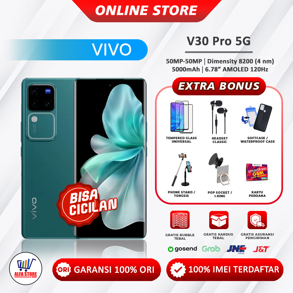 Vivo V30 pro 5G 12/512Gb V30 5G 8/256Gb V29 5G 12/512Gb v29 5G 8/256gb Garansi Resmi 1 Tahun