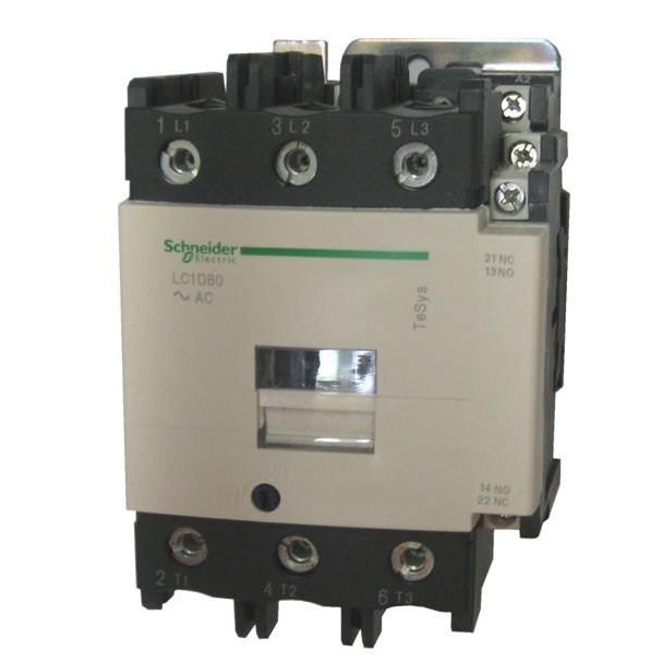 SCHNEIDER CONTACTOR 80A AC3 37 KW COIL 110VAC LC1D80F7 ...Eletronik