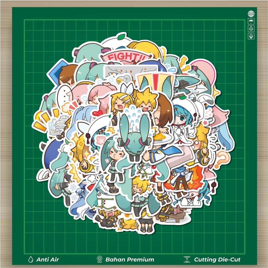 HOT 50 PCS STIKER Stiker Vocaloid Vocal Android Stiker Fashion Cars Decal Dingin Kartu Album Custom 