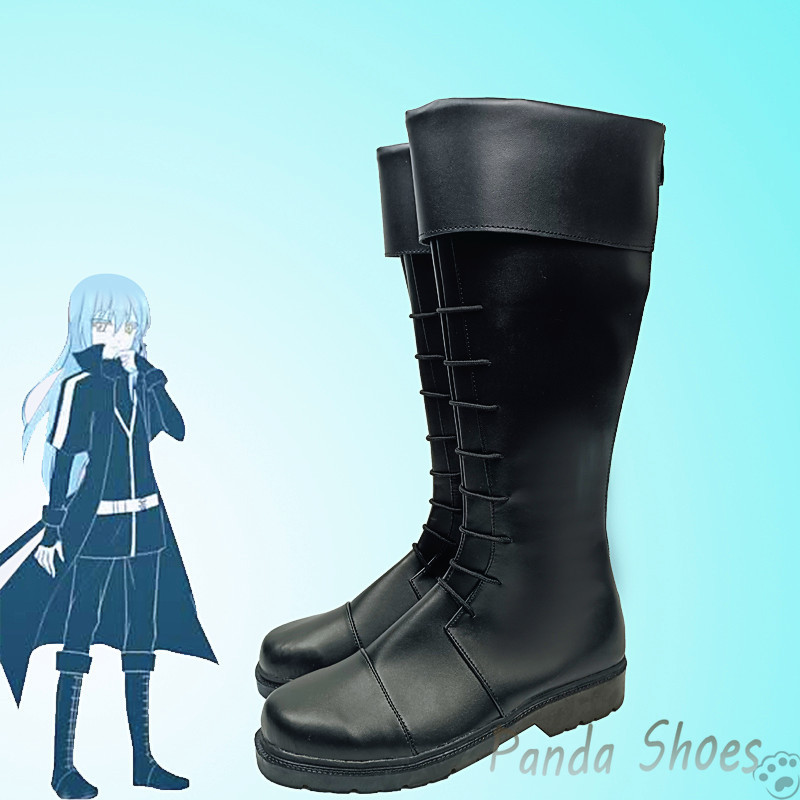 Rimuru Tempest Cosplay Shoes Anime That Time I Got Reincarnated As A Slime Long Black Boots Cosplay 