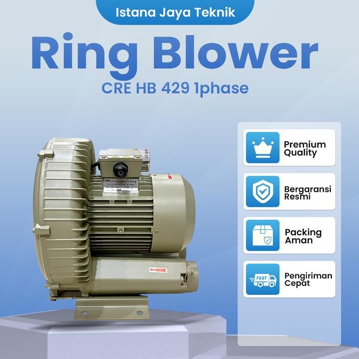 Ring Blower Aerator Merk CRE Type HB 429 -1 Kolam Ikan Nila, STP/IPAL