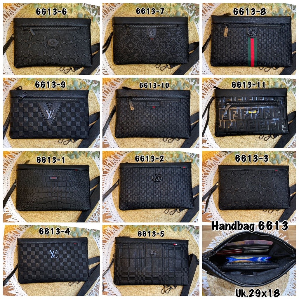 LOISSHOP Clucthbag/Hand Bag Pria dan Wanita import Bahan WaterProof Full Emboss