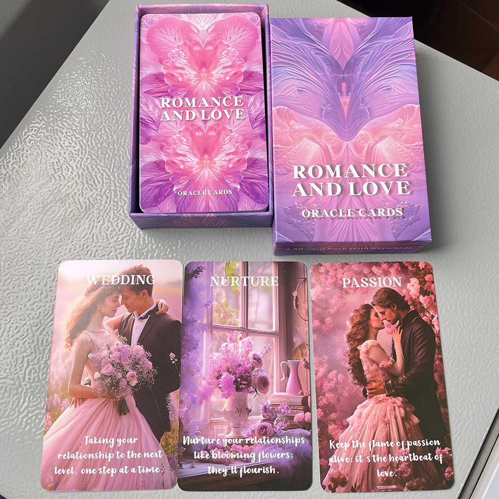 Romance Oracle Cards Tarot English Version 12x7 in Box Fortune Telling Toys Prophet Divination Deck 