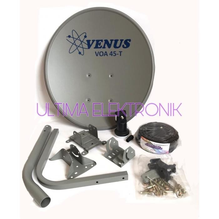 LEW99 Antena Parabola Dish Venus 45 cm lnclude LNB dan Kabel
