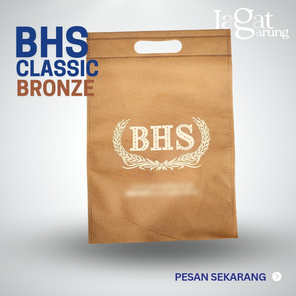 Sarung BHS CLASSIC Grade BRONZE (Best Seller) Grade C kelengkapan hanya box Sarung, Bahan sutra sint
