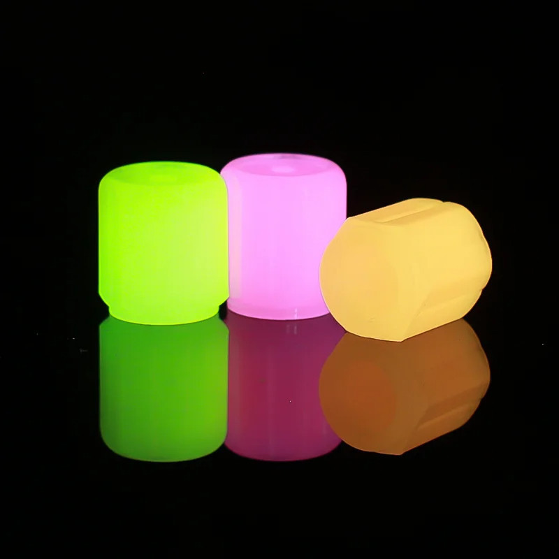 SA Tutup Pentil Ban Sepeda Motor Mobil Glow In The Dark Neon Lampu Nyala Tanpa Baterai