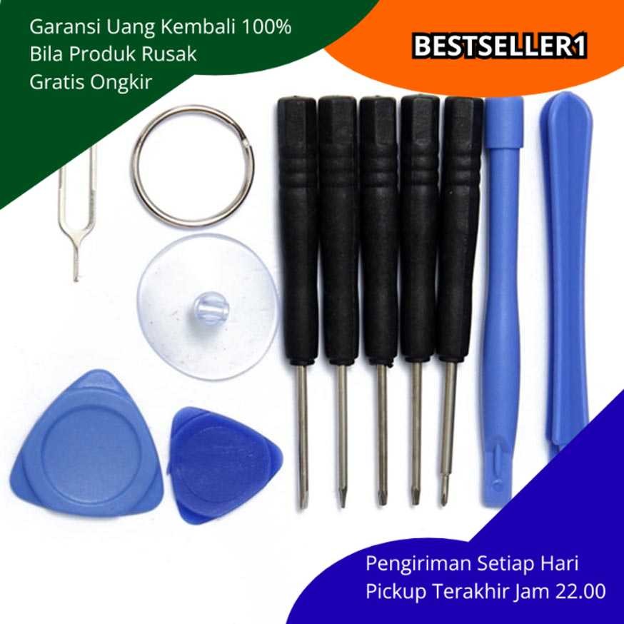 Tool Kit Reparasi Smartphone 11in1 Obeng Presisi Mini Pick Segitiga Spudger Suction Cup Pembuka SIM 