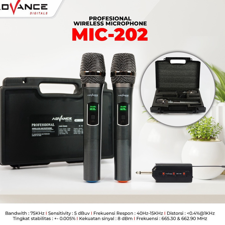 Mic Wirles Advance Mic 202/Double Mic Advance MIC202