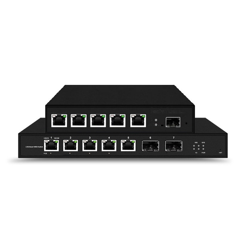 5/8 Port L2 Web Managed 2.5Gps Switch Smart Web 2500Mbps with 2*10G Uplink SFP+ L2 Managed Switch