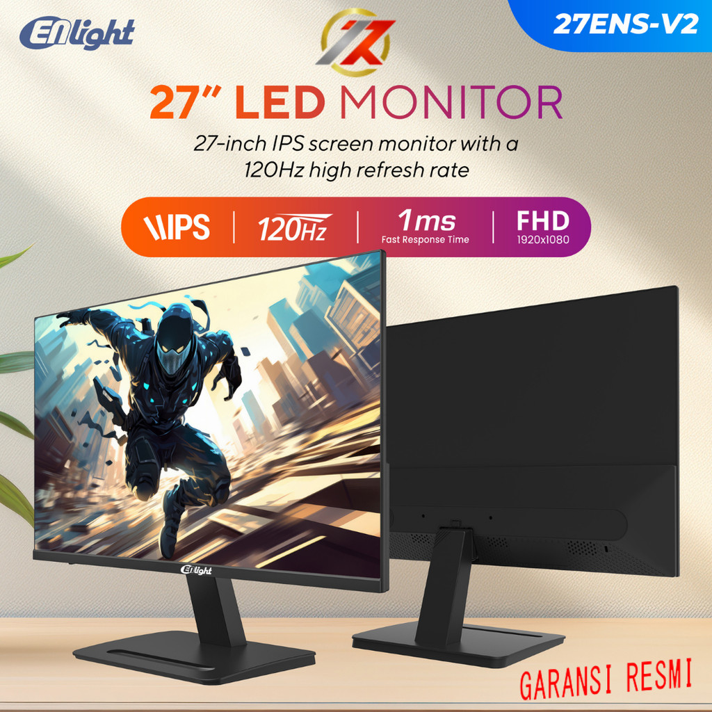 ENLIGHT 27ENS-V2 27" IPS FHD 120Hz Gaming Monitor | Monitor Gaming 27 Inch IPS 120Hz FHD