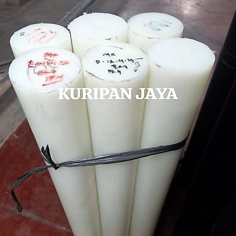 Nylon Rod HDFE Putih Batangan Panjang 1 meter / Nylon Polypropylene Batangan
