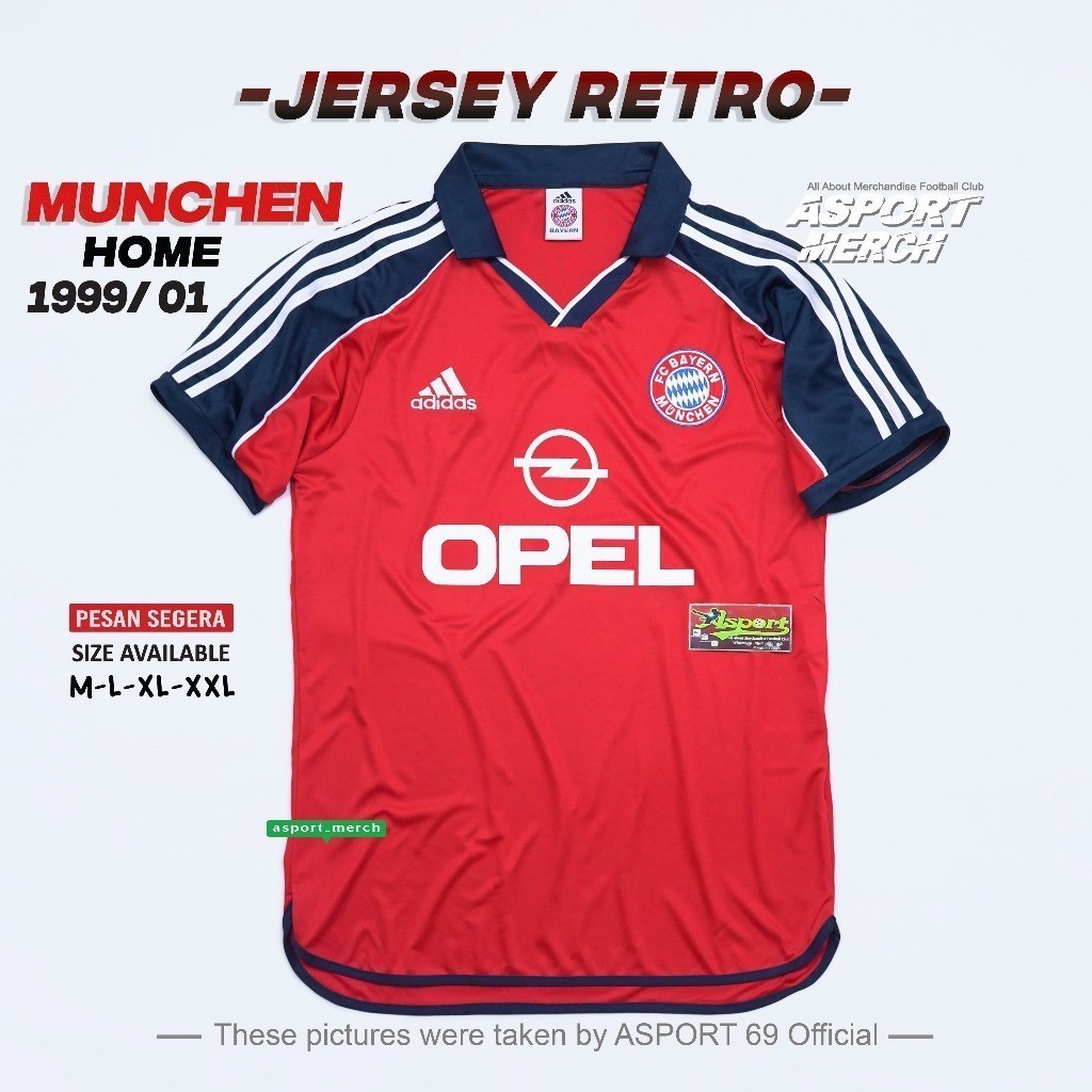 MUNCHEN RETRO HOME 1999 2001  RETRO MUNCHEN HOME 99 01