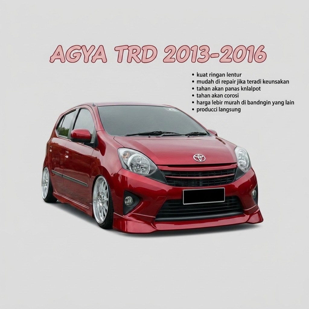 OBRAL BODYKIT AGYA TRD 2013-2016 BODIKIT AGYA BODY KIT AGYA TRD