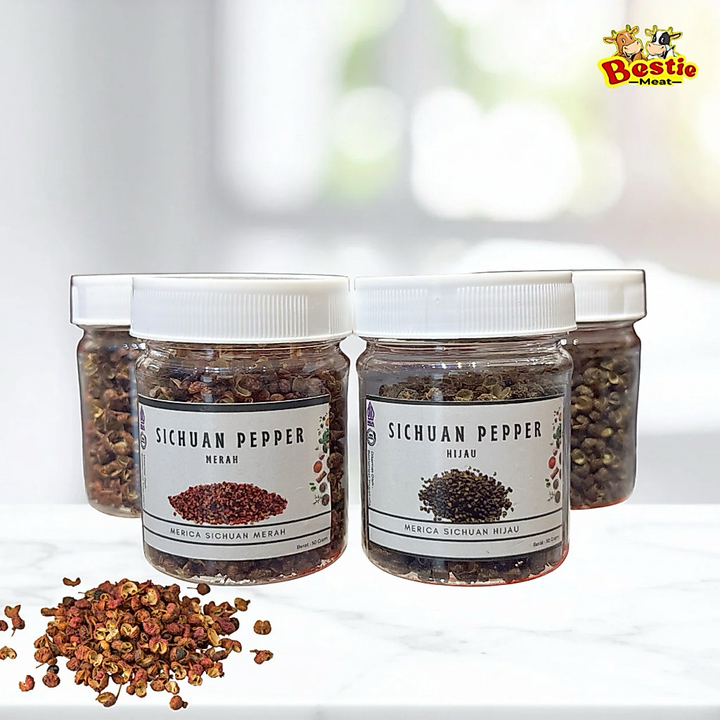 Sichuan Pepper Lada Pedas Sichuan Merah dan Hijau