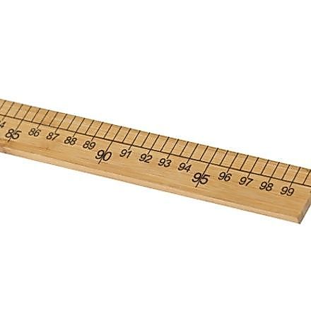 Penggaris Jahit kayu - Penggaris Bahan kayu - Penggaris Pola Bahan Kayu 100 CM
