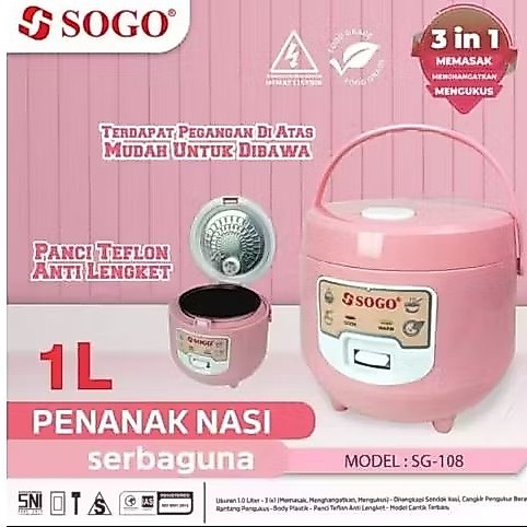 RICE COOKER SOGO  1 LITER.