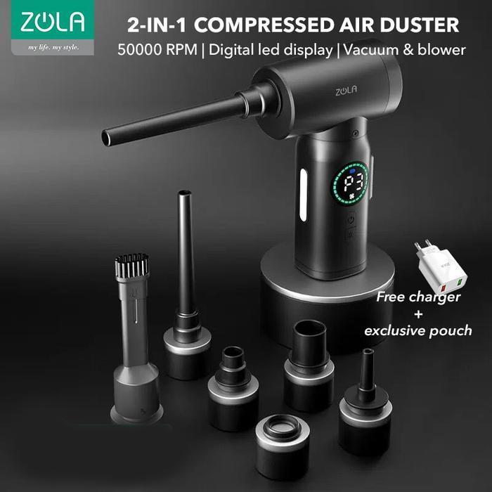 Zola Wireless Air Duster Blower Komputer PC Laptop Kamera Alt Opolar - AirDuster+Vakum