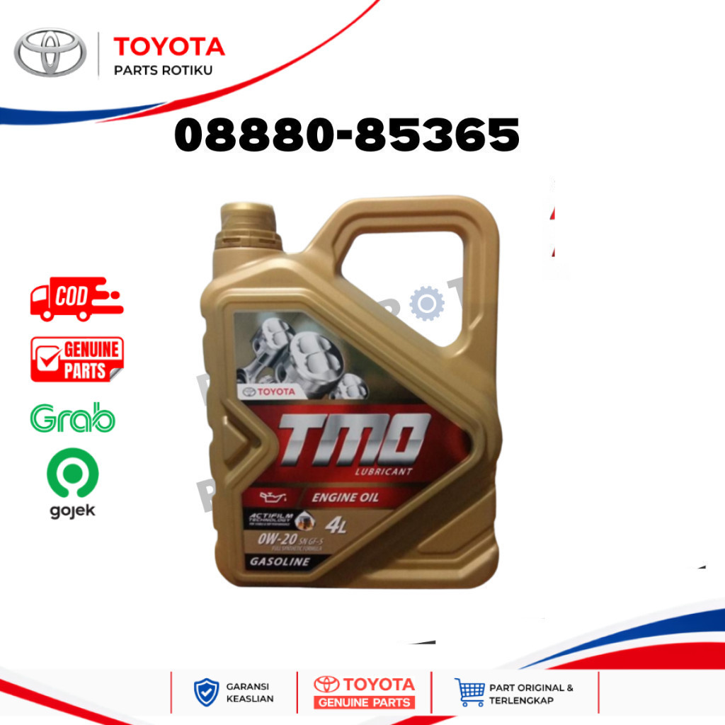 OLI MESIN TMO FULL SYNTHETIC 0W-20 SN GF-6 TOYOTA 08880-85365 (4 LITER)