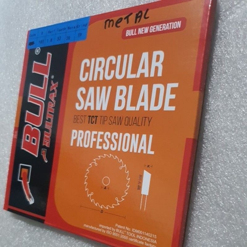 Mata Circular Saw Potong Besi Mata Potong Besi 7inc x 32T