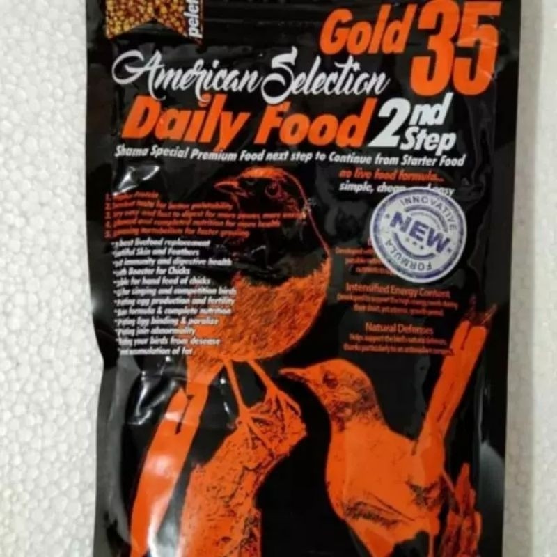 AMS MURAI AMERICAN SSLECTION 250 STEP 1 AMS GOLD35 MAKANAN BURUNG MURAY KACER PUR KASAR     Berkuali