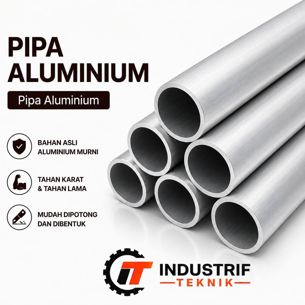 HOLLOW / PIPA BULAT ALUMINIUM 6061 22MM X 1.5MM X 6M  -  - POT 1 METERAN Industrif Teknik