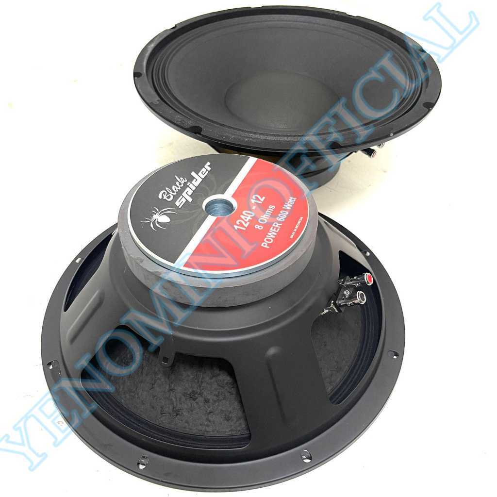 Speaker Komponen BlackSpider 1240 12 600watt Origal Speaker Componen Black spider BS 1240 bs1240 ( B