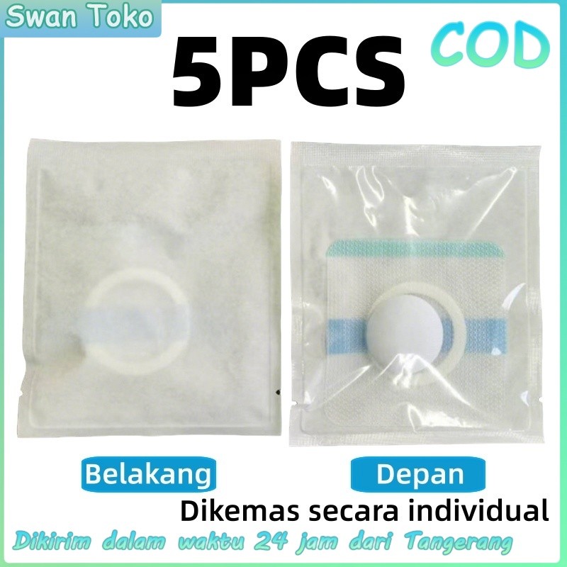 5Pcs Hernia Belt Bayi / Penutup Pusar Bayi Bodong / Koyo Pusar Bodong Bayi Swan