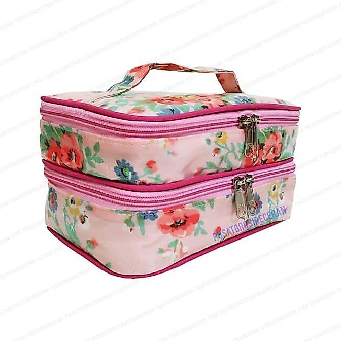 WSO Shabby Pink Woman Stuff Organizer Tas Kosmetik Susun Cosmetic Bag