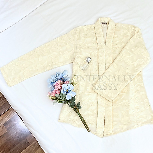 Kebaya organza jacquard//Kebaya Kartini//Kebaya Wisuda//Kebaya Lamaran//Kebaya bridesmaid//Kebaya ja