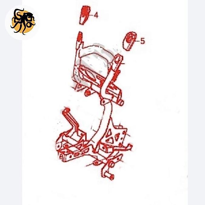 Murah Karet Cover Tower Headlight Stay Honda Crf 250 Rally