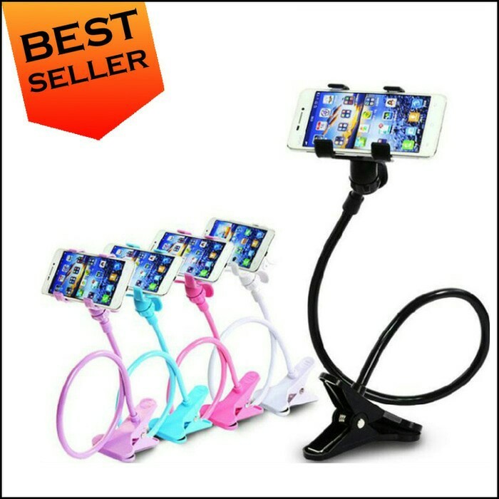 TERMURAH - Lazypod Stand Ranjang Lantai Meja Dudukan Hp Jepit Phone Holder