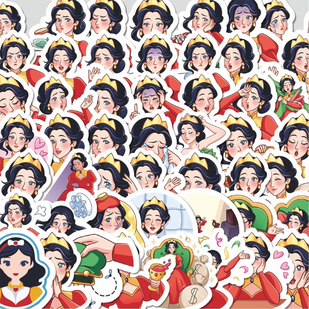 

Stiker Cutting Pack Stiker Kartun Funny Princess Isi 100Pcs Series Aesthetic Lucu Keren Untuk Koper Bahan Vynil